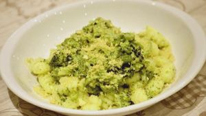 Como hacer Ñoquis de brócoli cremosos y crujientes